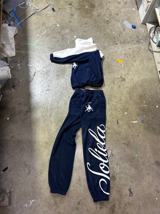 Navy Polar Fleece Quarter Zip