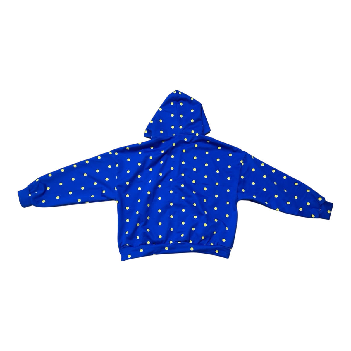 Blue Polka Dot Zip Up