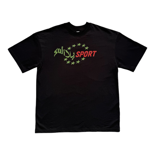 SOLIيلا sport T SHIRT (BLACK)