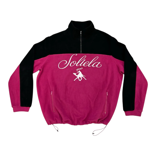 POLAR FLEECE QUARTER ZIP (PINK)