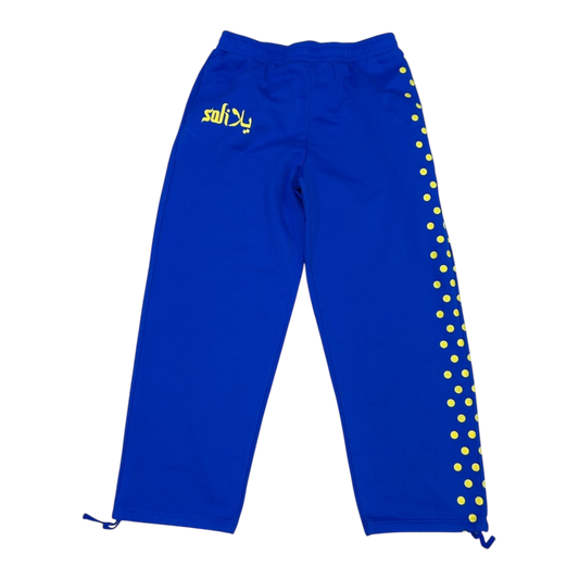 Blue Polka Dot Sweatpants