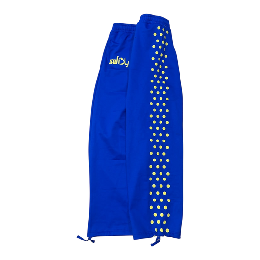 Blue Polka Dot Sweatpants