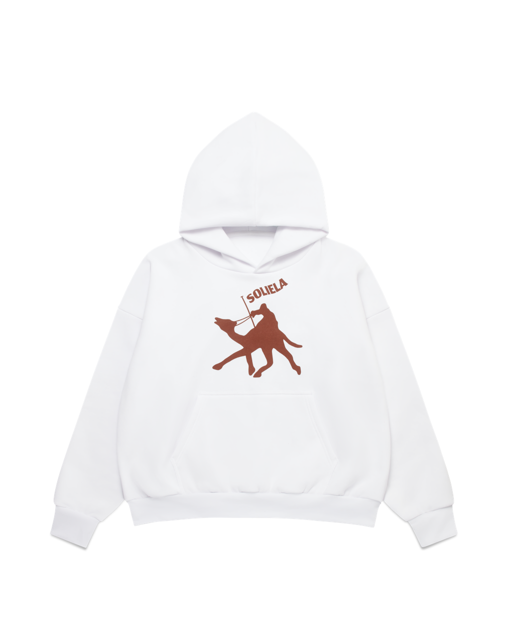 في النصف HOODIE (WHITE)