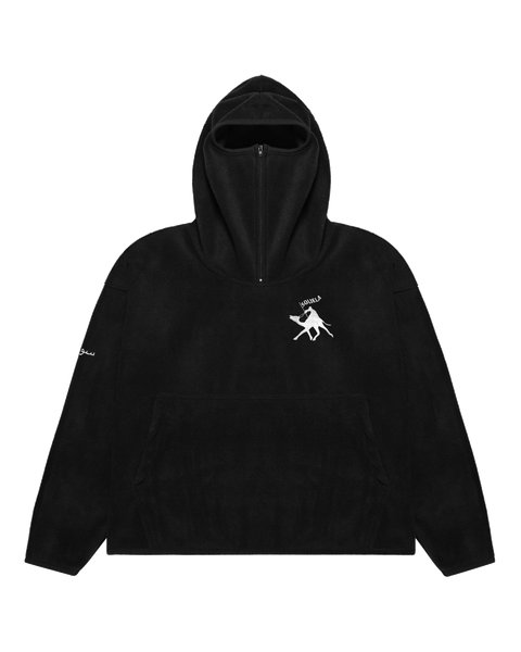 POLARFLEECE HOODIE (BLACK)